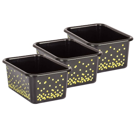 Teacher Created Resources Storage Bin, Plastic, Black/Multi, 3 PK TCR20889